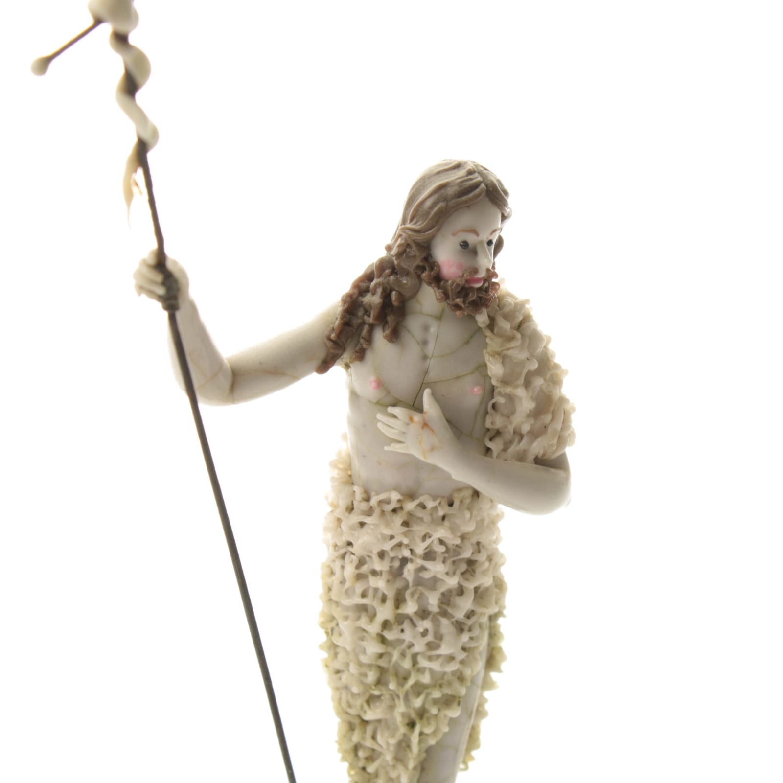 Other Antiques, A French 18th Century Glass Figure of St. John the Baptist, circa 1750