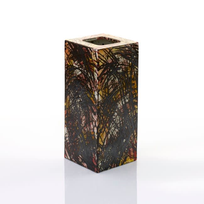 Felicity Aylieff, Square Coloured Scribble Vase, 2016