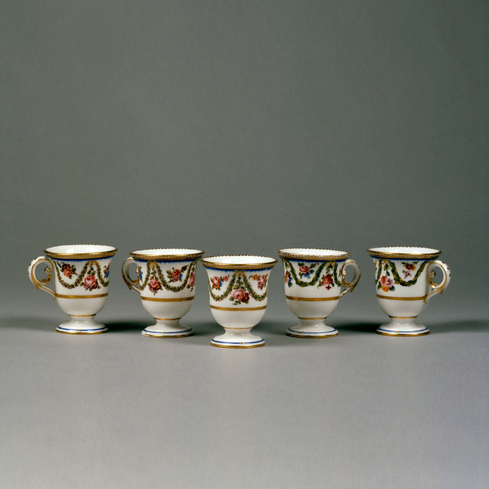Sèvres Porcelain, Six Ice Cups from the Sparre Service, 1775