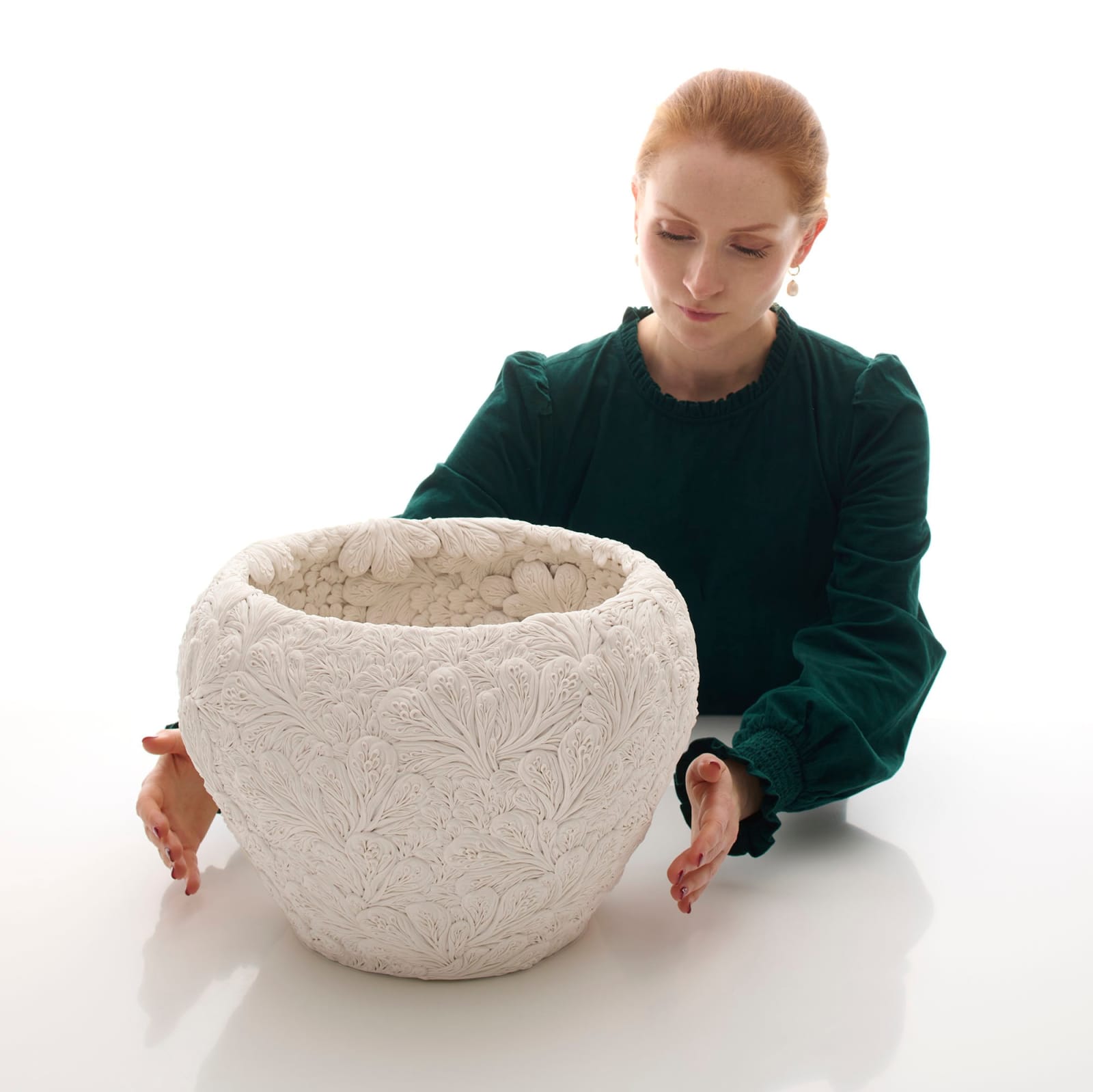 Hitomi Hosono, A Large Sakura and Sakura Petals Bowl, 2018