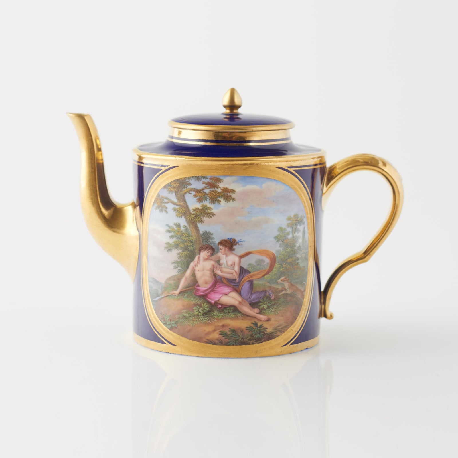 Sèvres Porcelain, A Soft-Paste Sèvres Teapot given by Napoleon to the King of Etruria, 1795