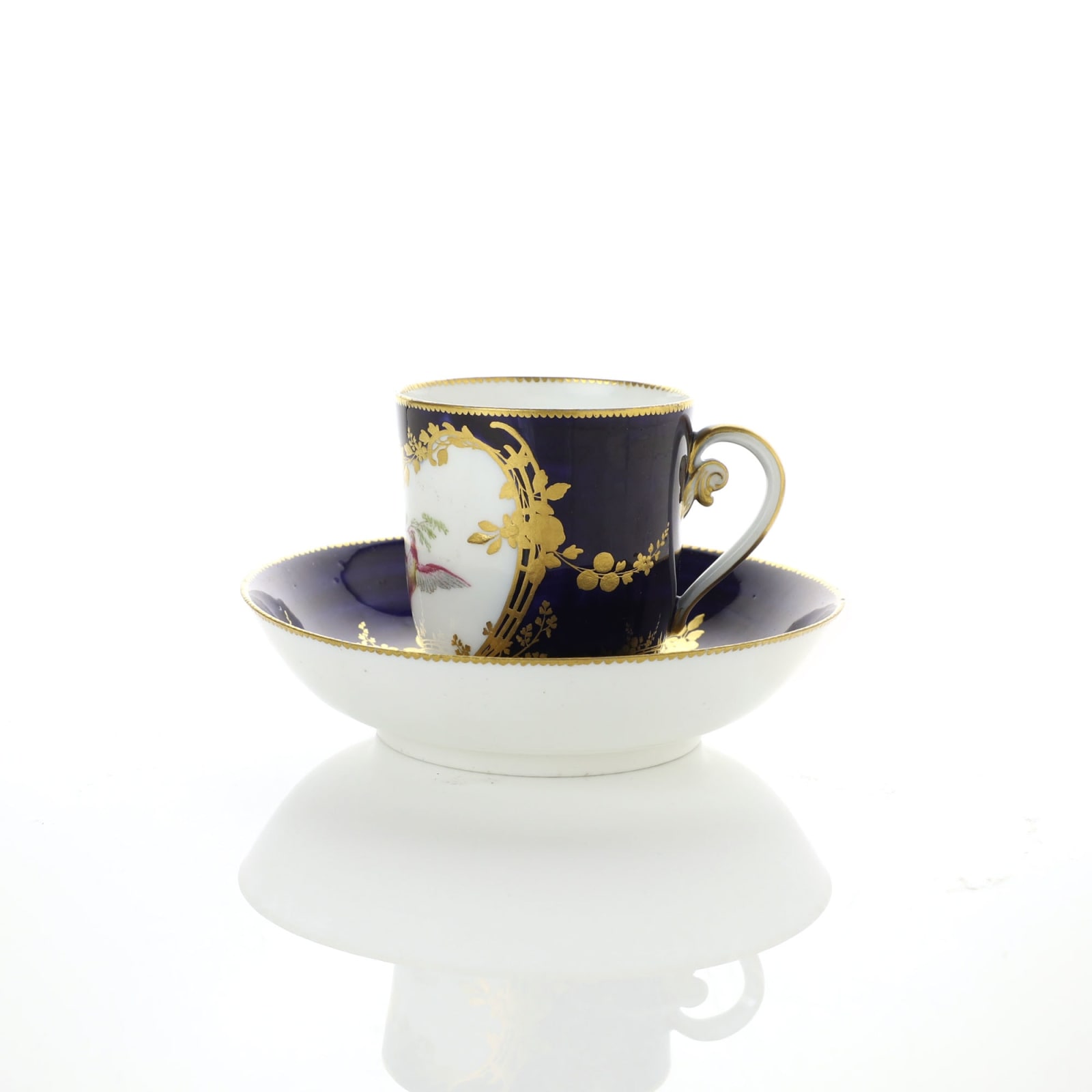 Sèvres Porcelain, A Soft-Paste Vincennes Cup & Saucer, 1754