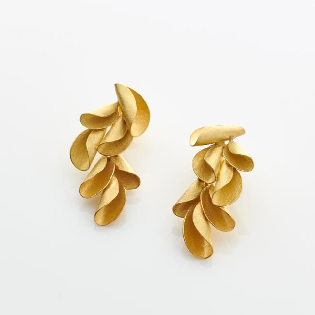 Kayo Saito, Long Curly Shell Earrings, 2019