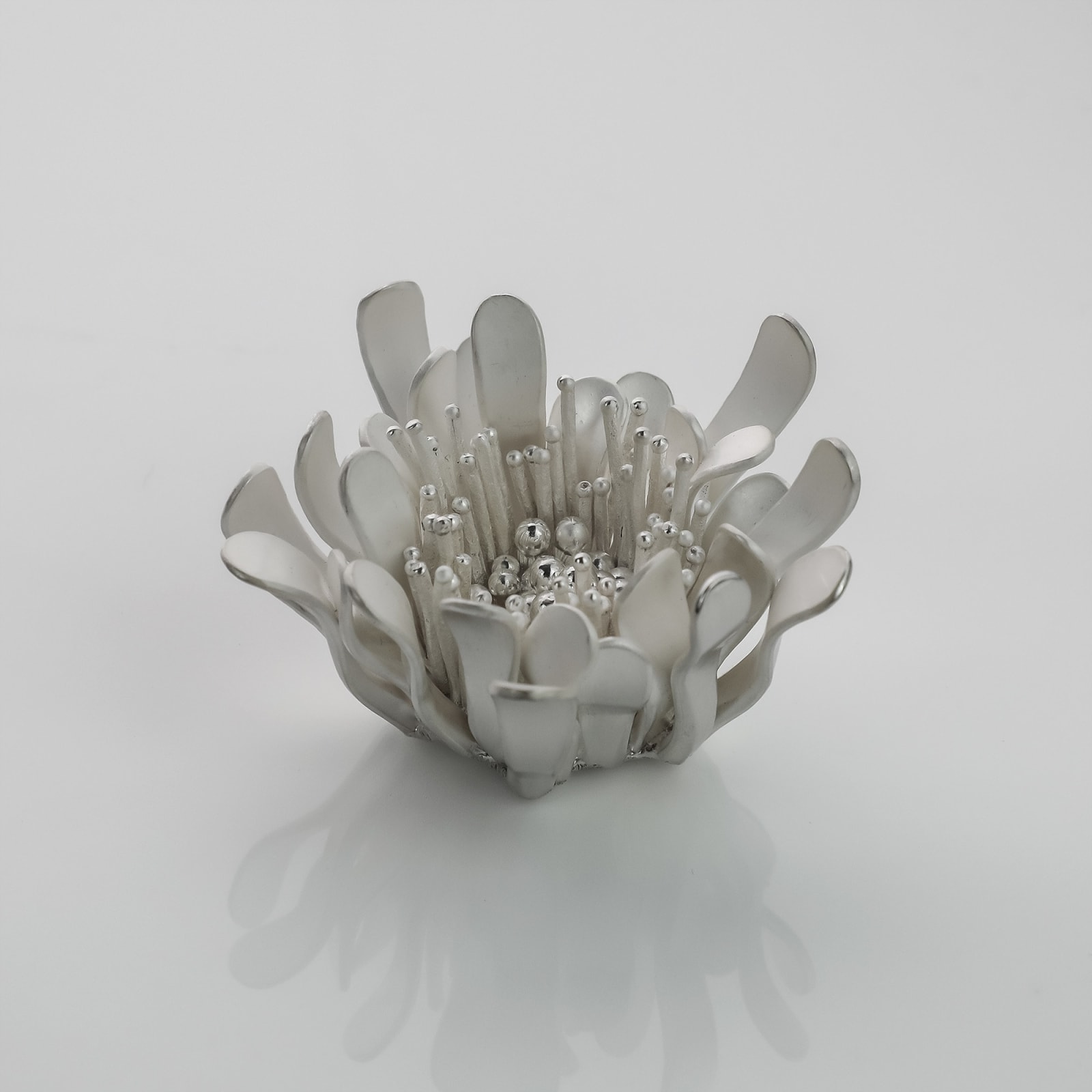 Junko Mori, Silver Organism, Super Mini Calendula, 2025