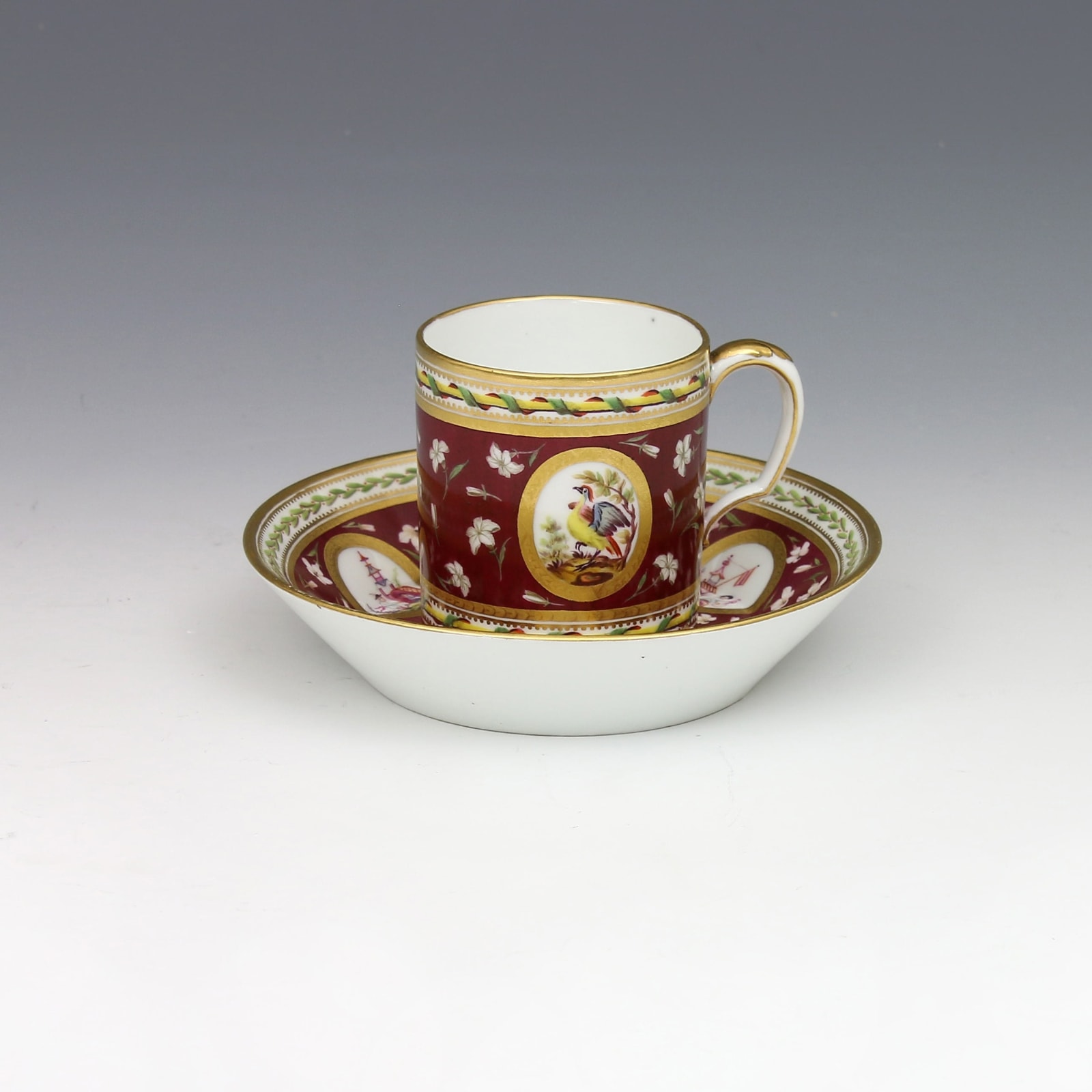 Sèvres Porcelain, A Sèvres Porcelain Cup & Saucer, circa 1780