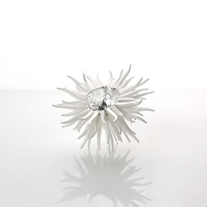 Junko Mori, Silver Organism; Square Spikes, 2023
