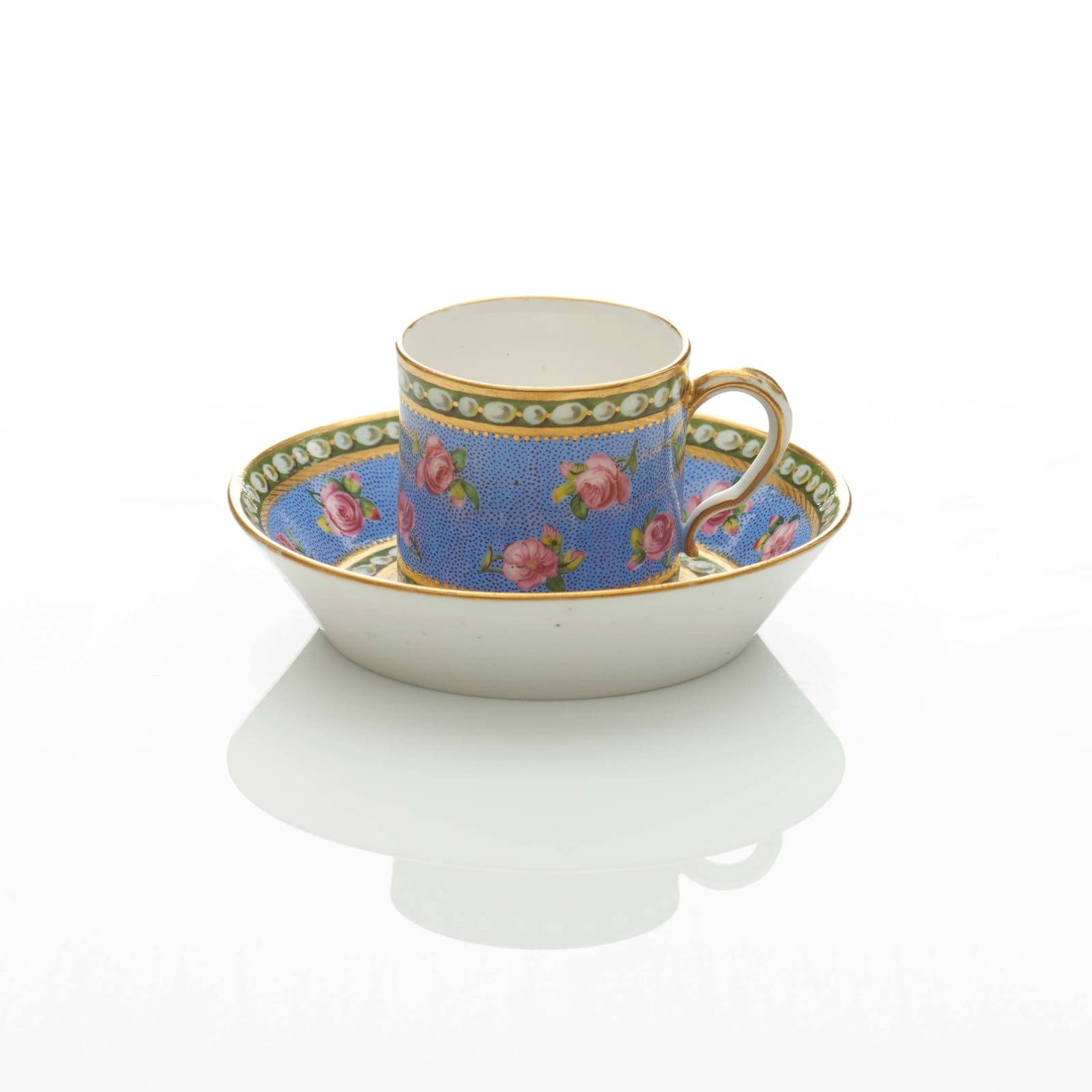 Sèvres Porcelain, A Sèvres Porcelain Cup and Saucer, 1782