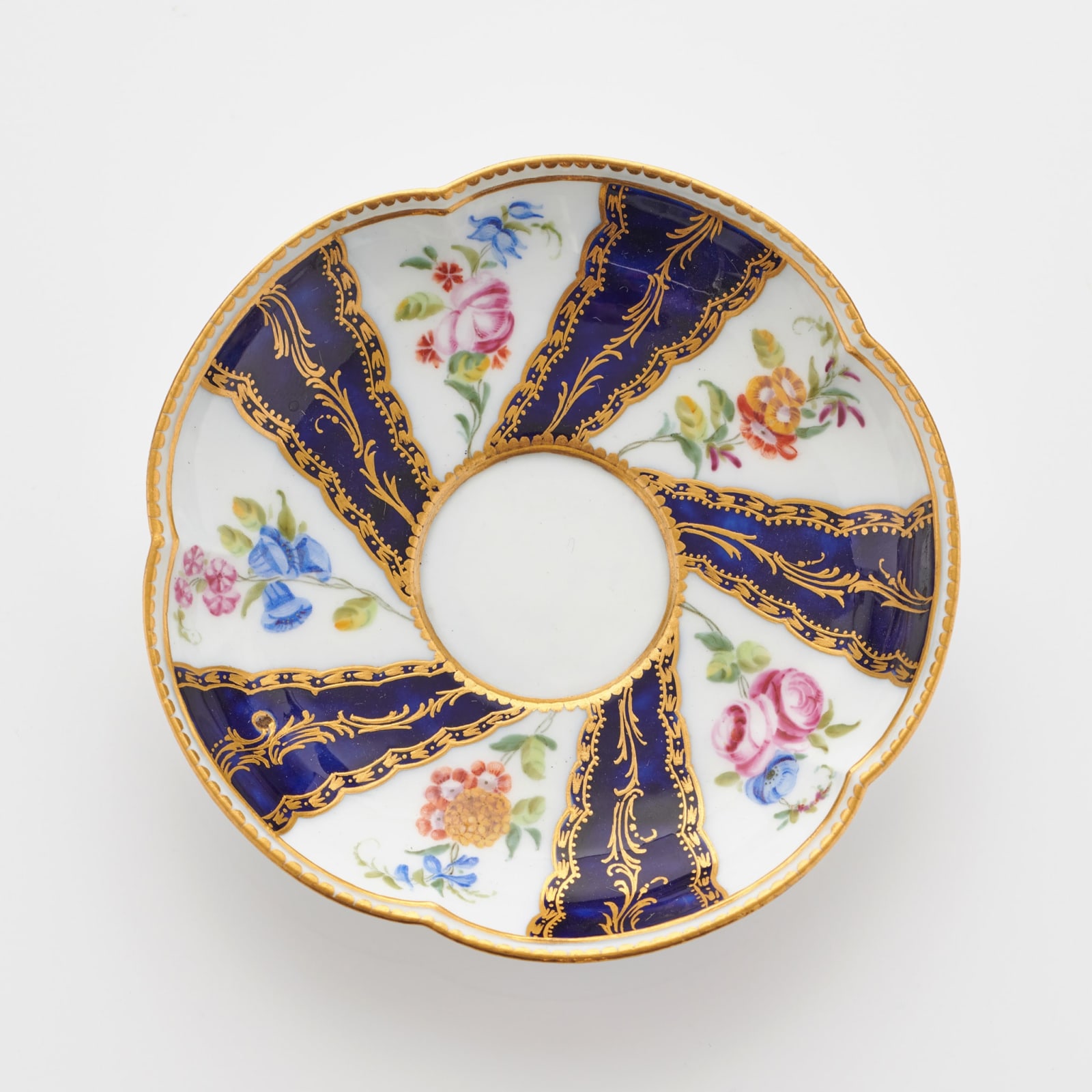 Sèvres Porcelain, A Pair of Soft-Paste Sèvres Porcelain Cups & Saucers, 1758