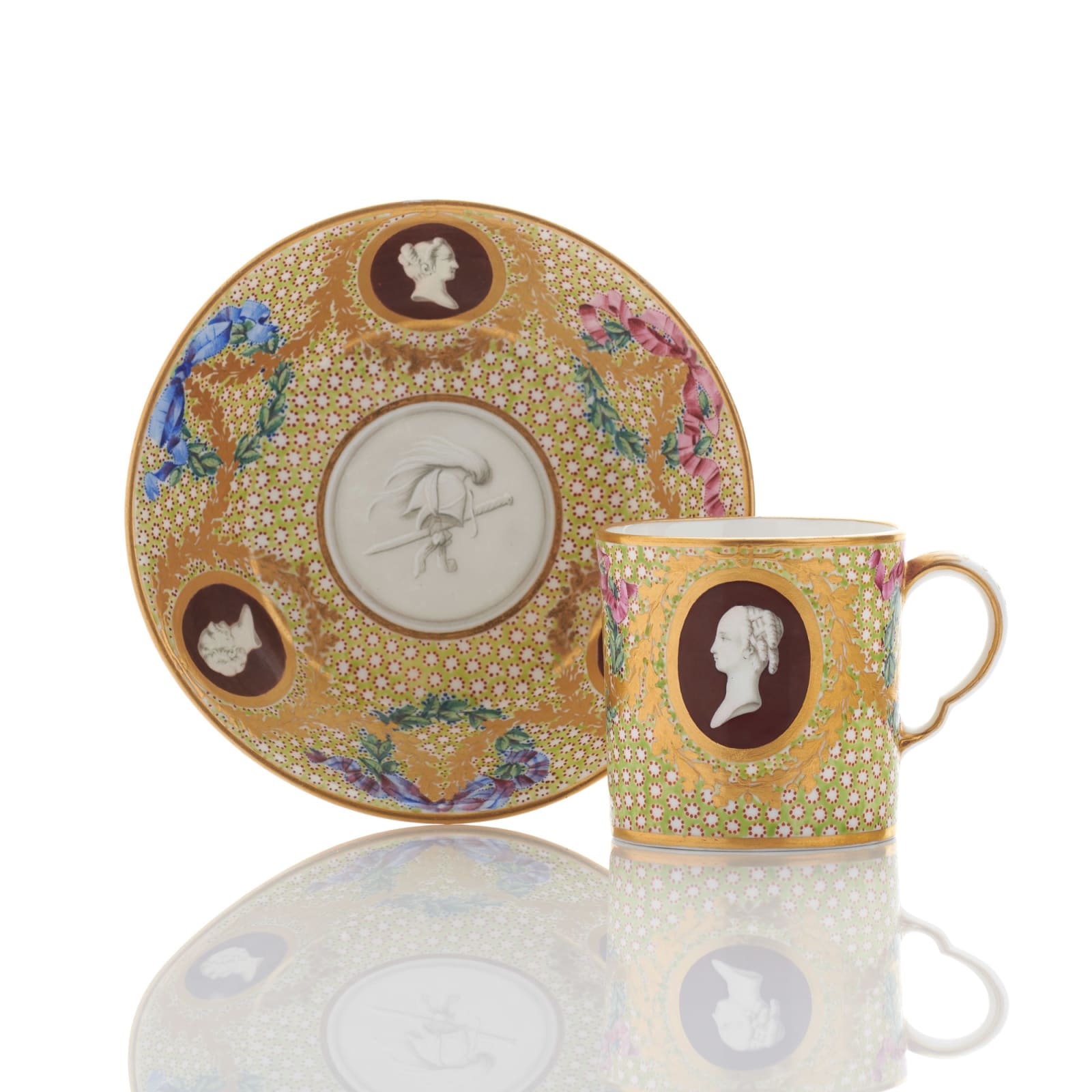 Sèvres Porcelain, A Soft-Paste Sèvres Porcelain Cup and Saucer, circa 1769-70