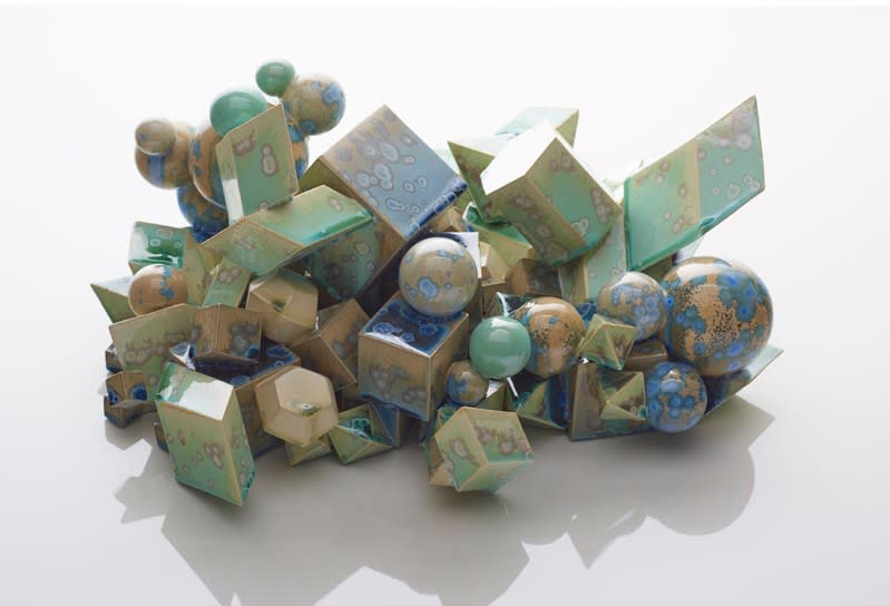 Kate Malone, Green Tumbling Magma Sculpture, 2016