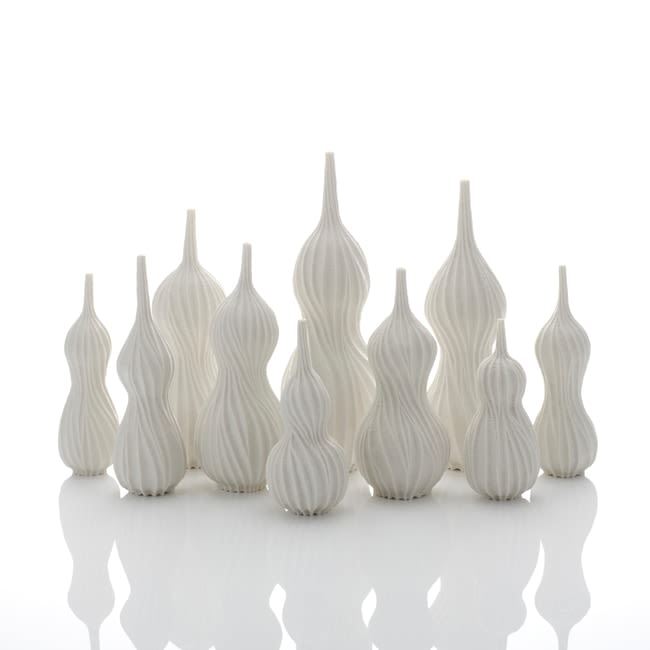 Andrew Wicks, Still Life of Ten Gourd Vases, 2020