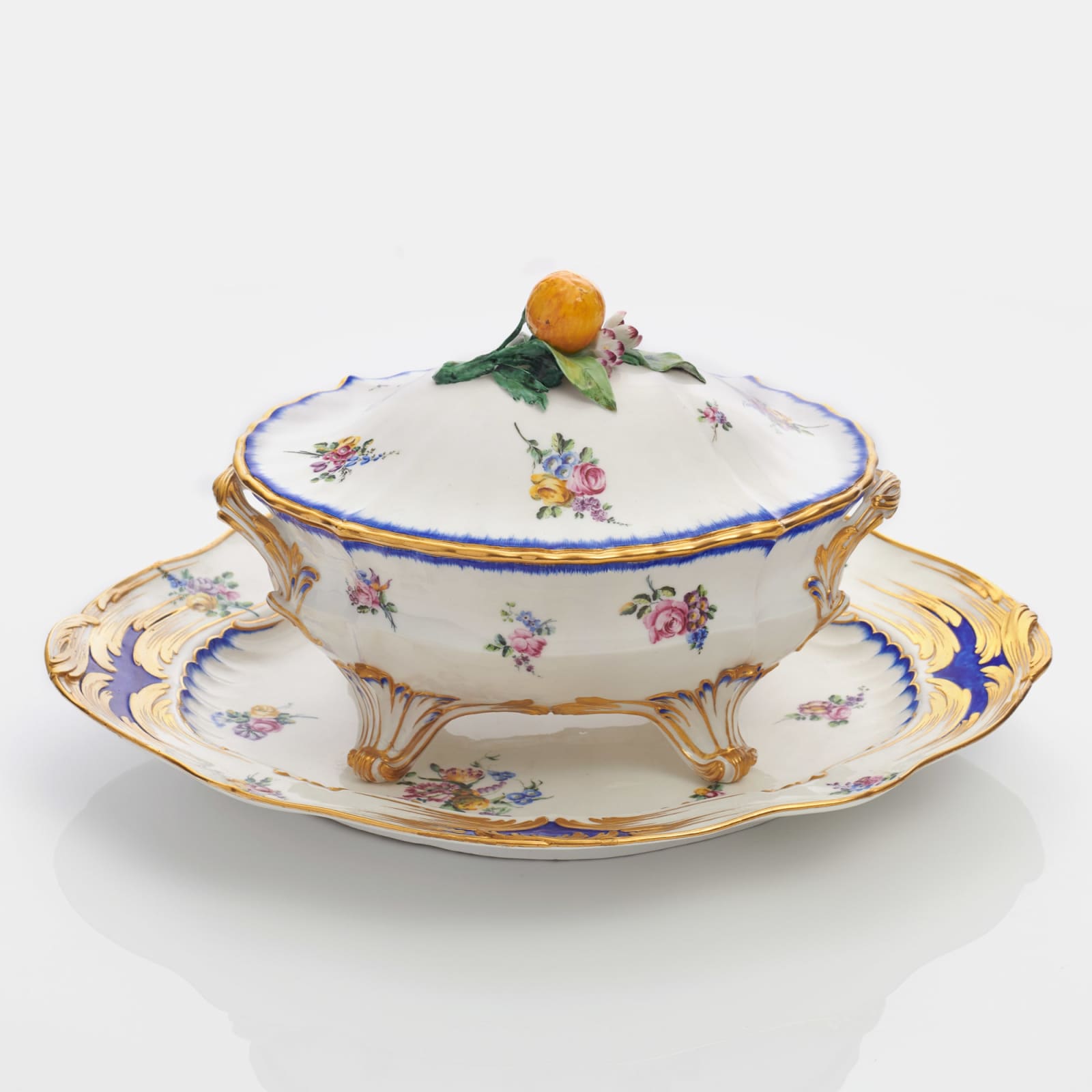 Sèvres Porcelain, A Vincennes Terrine Saxe, 1753-54