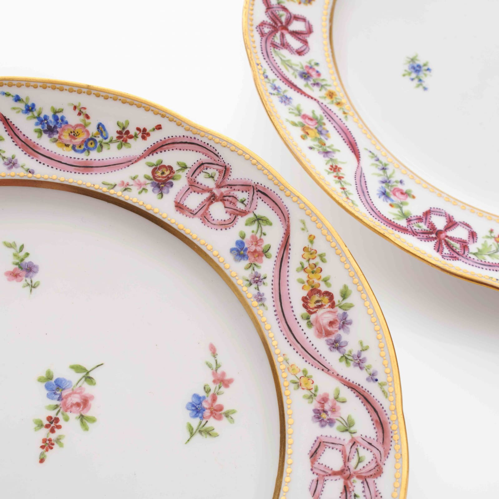 Sèvres Porcelain, A Soft-Paste Sèvres Porcelain Plate from the de Mauroy Service, 1784