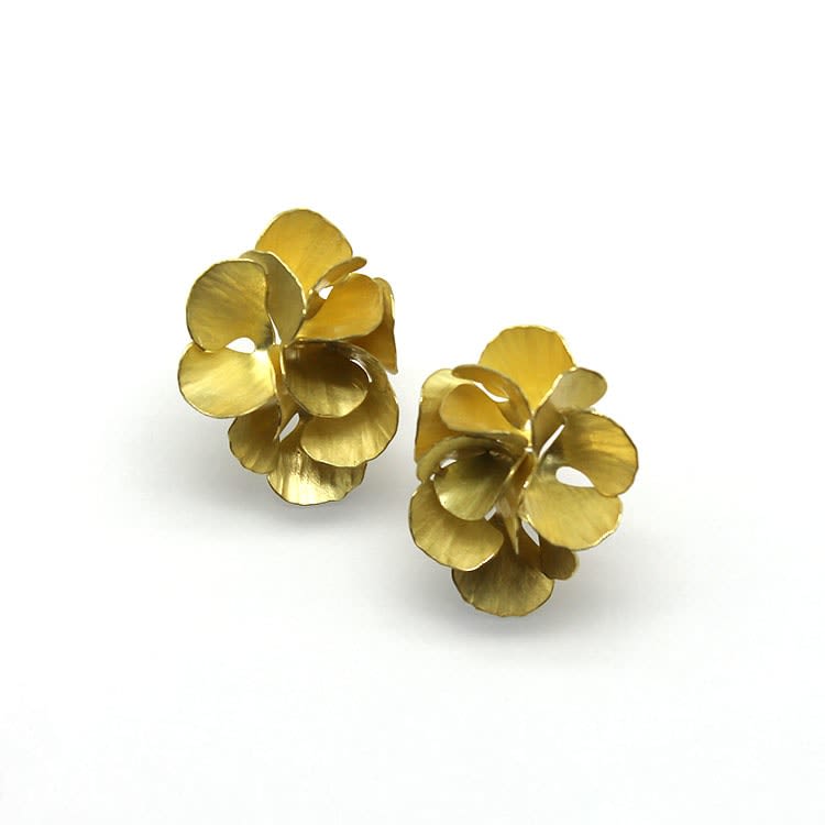 Kayo Saito, Cluster Floral Earrings, 2023