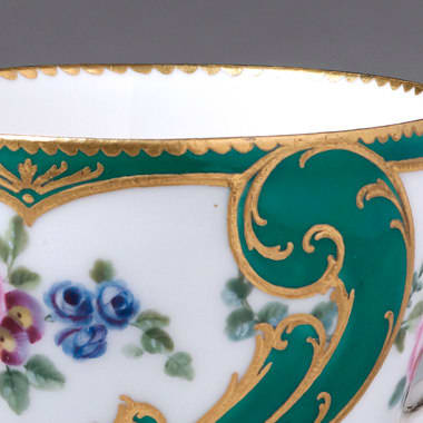 Sèvres Porcelain, A Sèvres Porcelain Cup & Saucer, circa 1760
