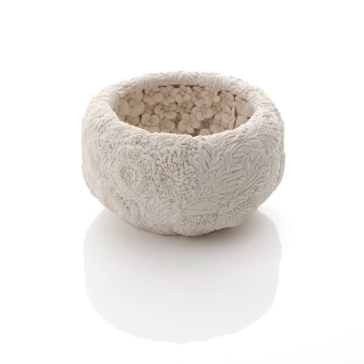 Hitomi Hosono, A Sakura, Daisy, Camellia and Keyaki Leaves Bowl, 2022