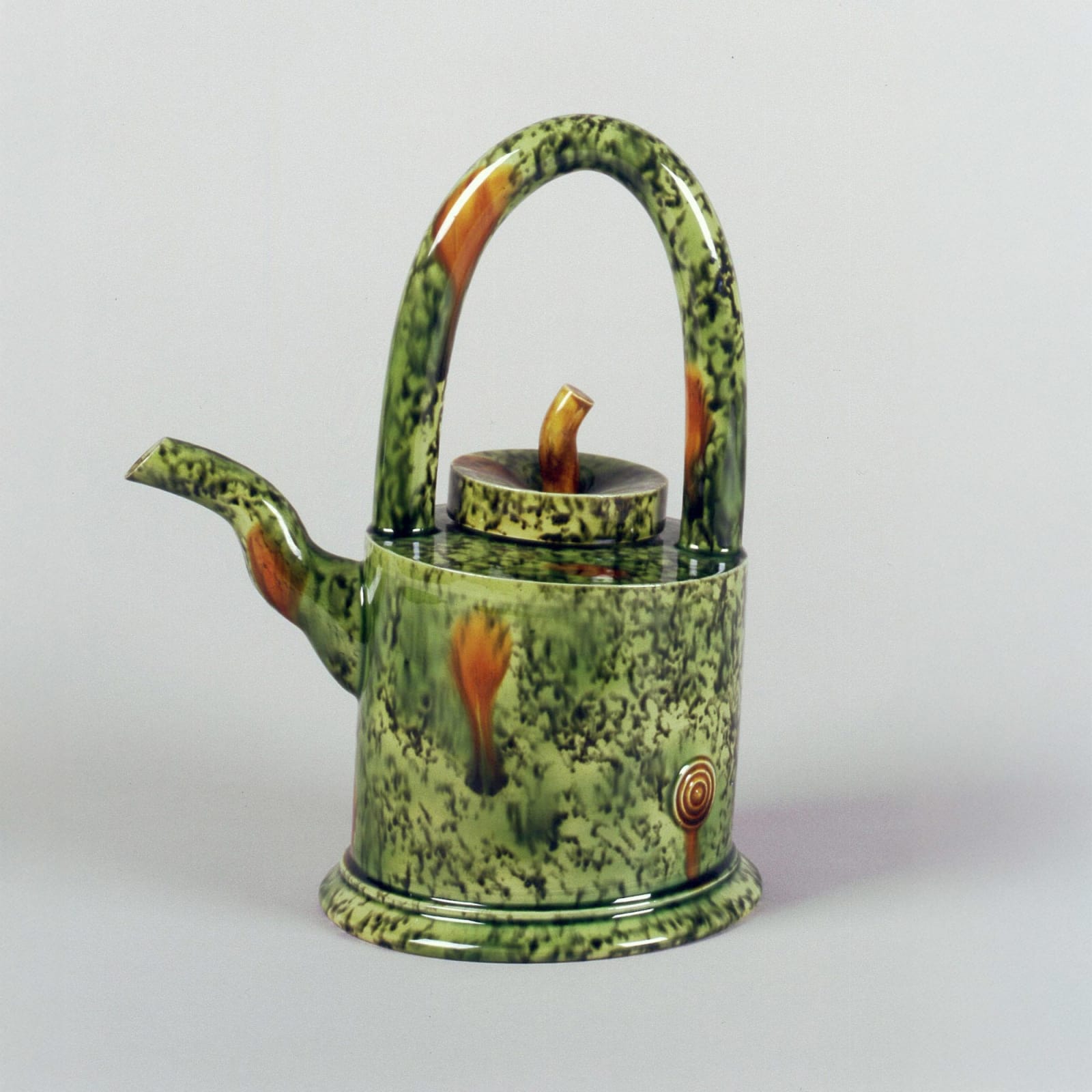 Walter Keeler, Green Tea Pot, Whieldon Earthenware, 1998