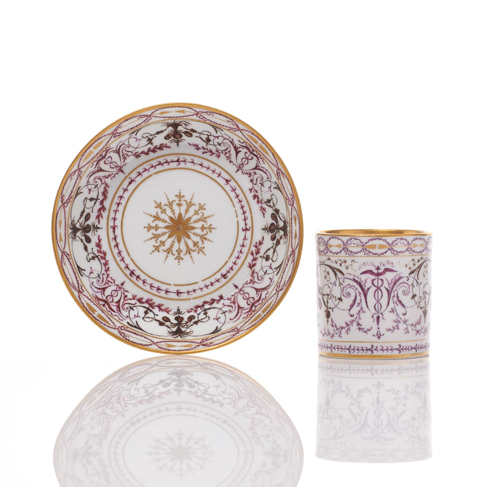 Sèvres Porcelain, A Hard-Paste Sèvres Porcelain Cup & Saucer, 1788