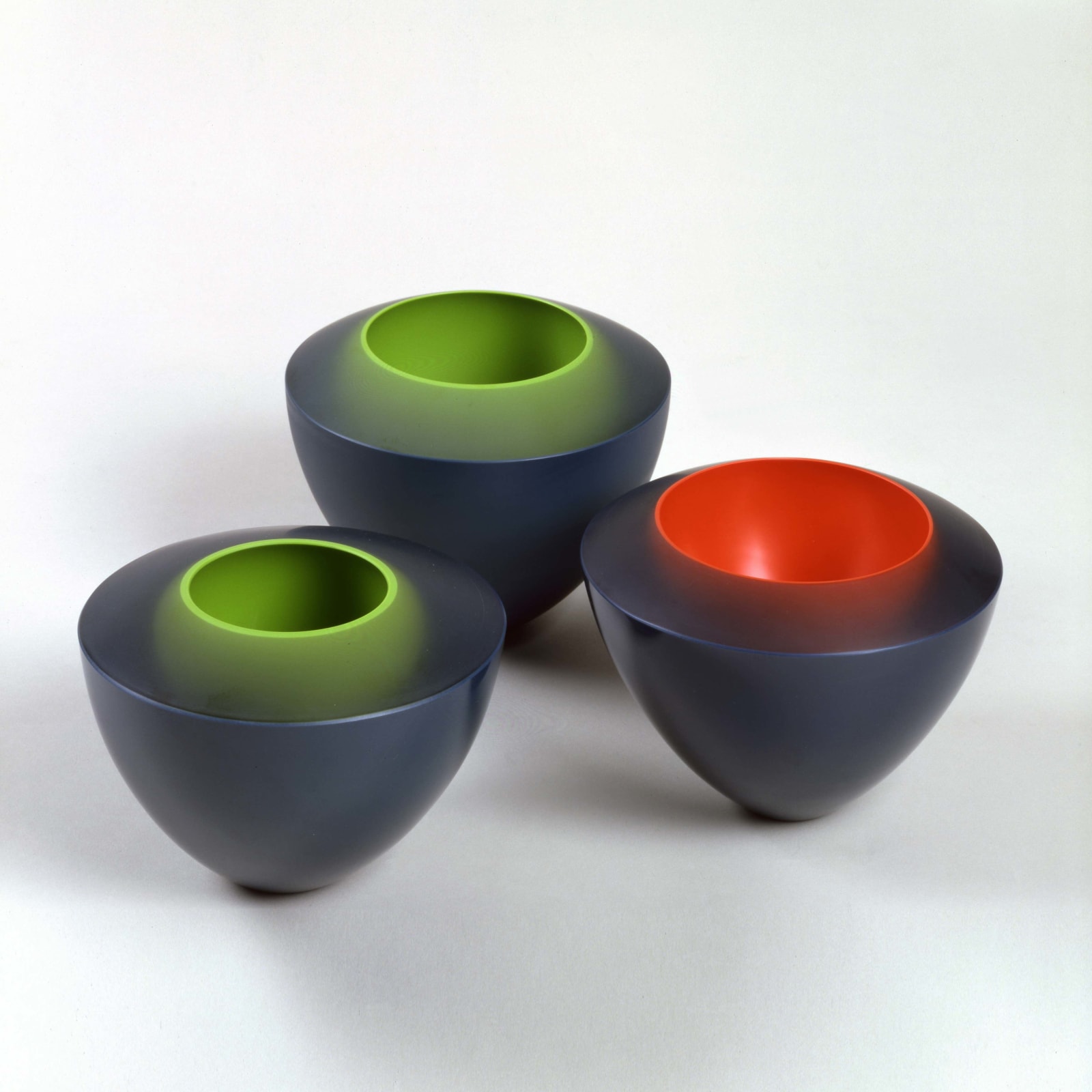 Rachael Woodman, A Small Green & Grey Bevelled Bowl, 2001