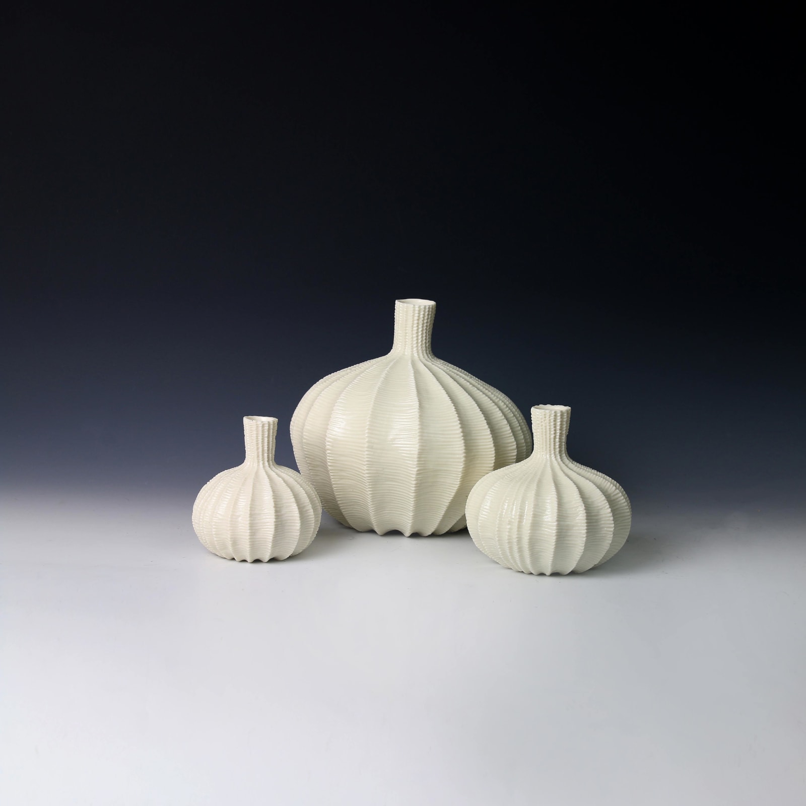 Andrew Wicks, Three Low Vases. 2015