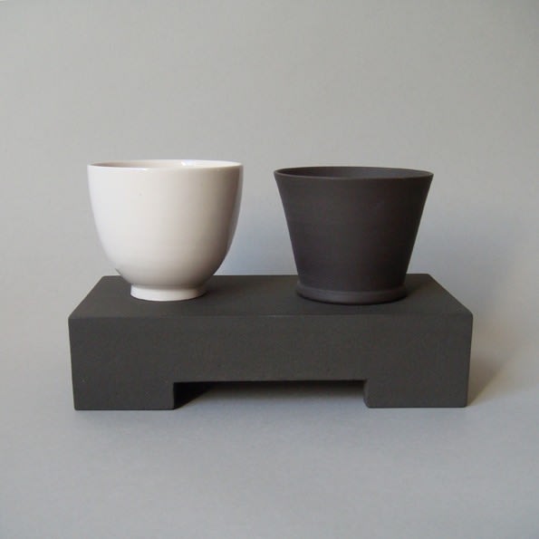 Julian Stair, Two Cups on a Rectangular Ground, 2008