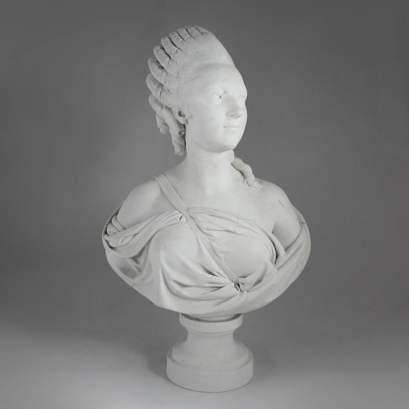 Sèvres Porcelain, A Porcelain Bust of Madame du Barry, circa 1770