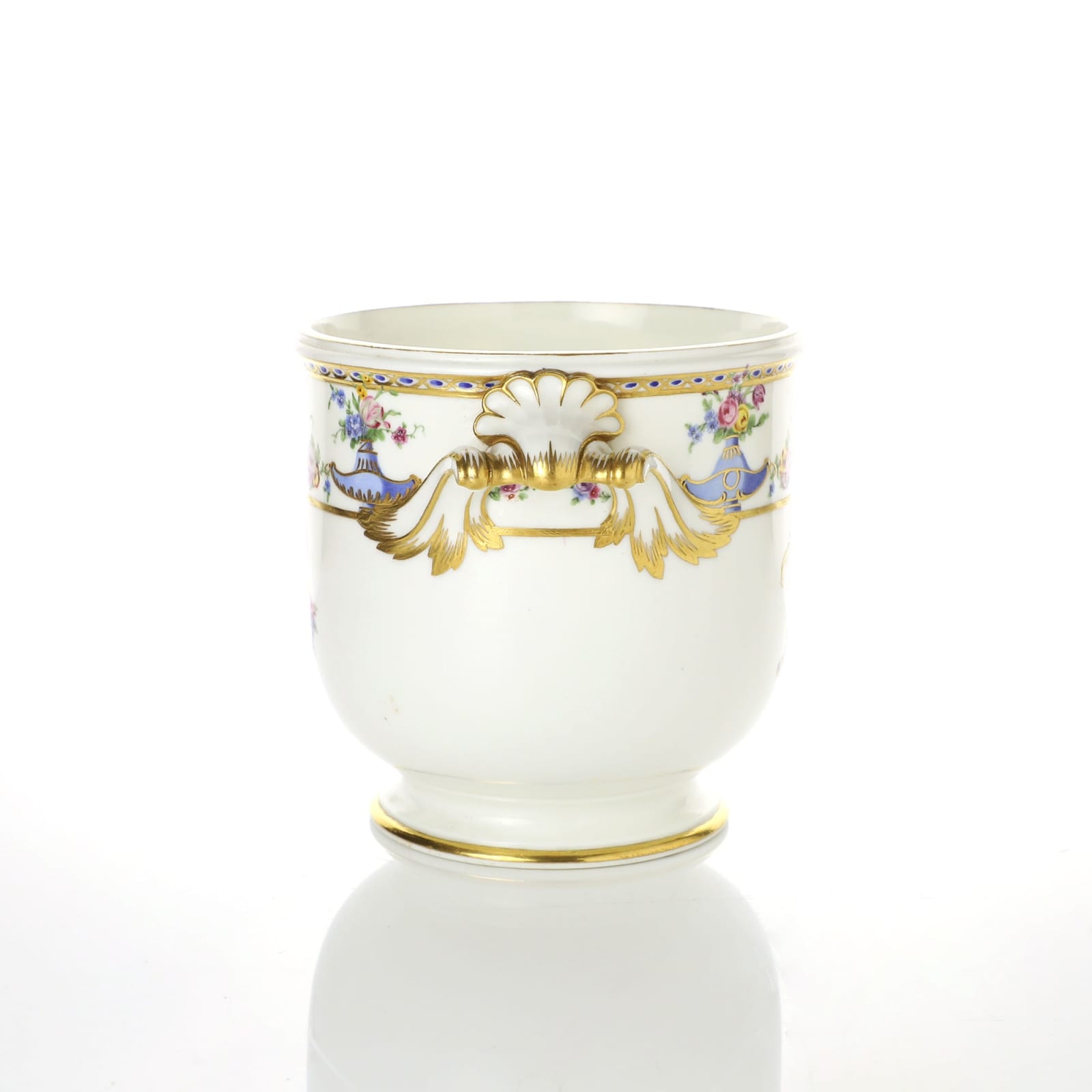 Sèvres Porcelain, A Soft-Paste Sèvres Porcelain Liqueur Decanter Cooler made for Madame du Barry, 1771