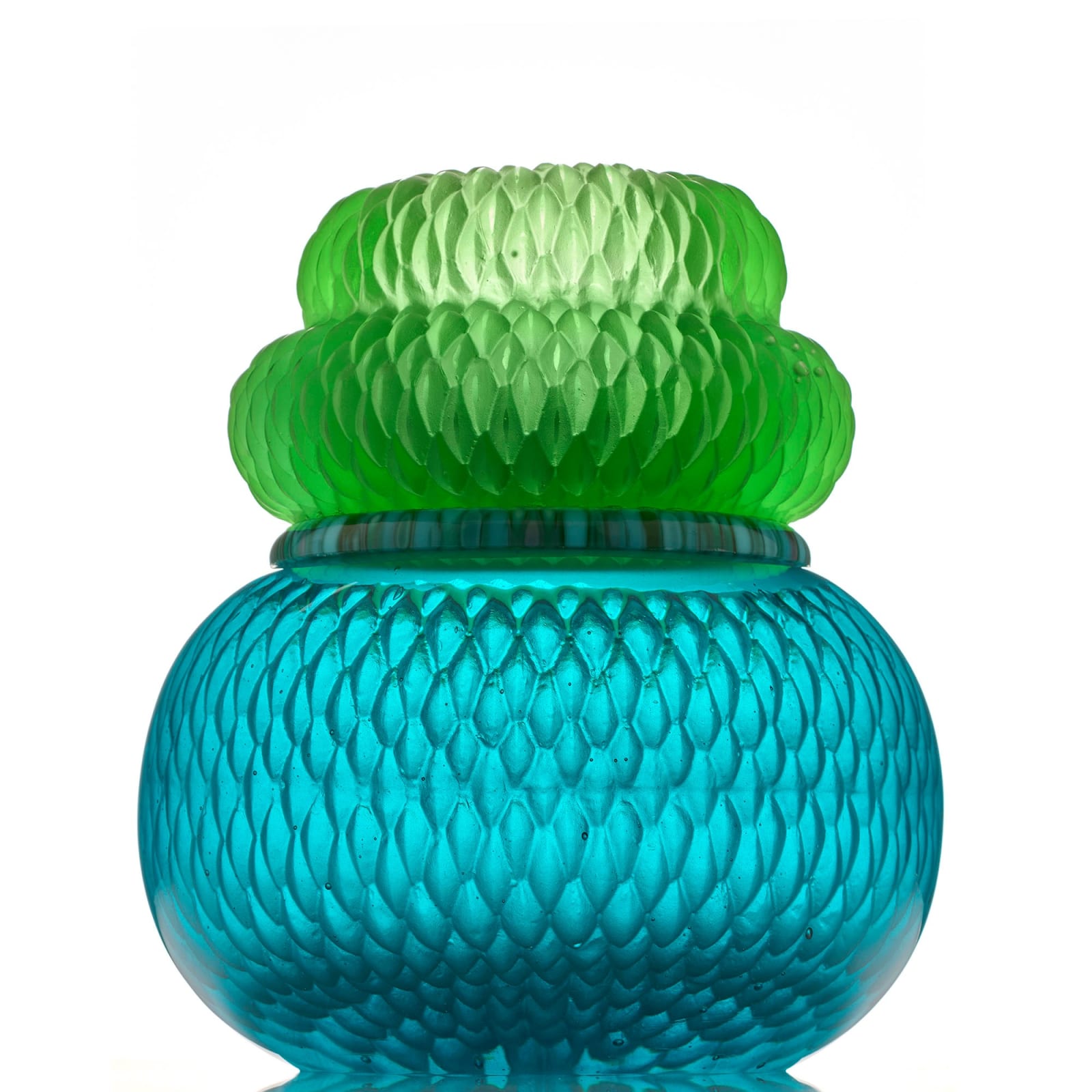 Angela Jarman, Aqua Green Arecacea, 2024