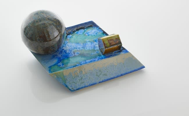 Kate Malone, A Landscape Magma Paperweight, 2018