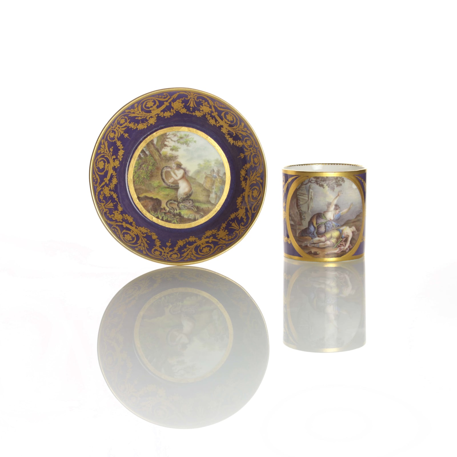 Sèvres Porcelain, A Sèvres Cup & Saucer, 1790