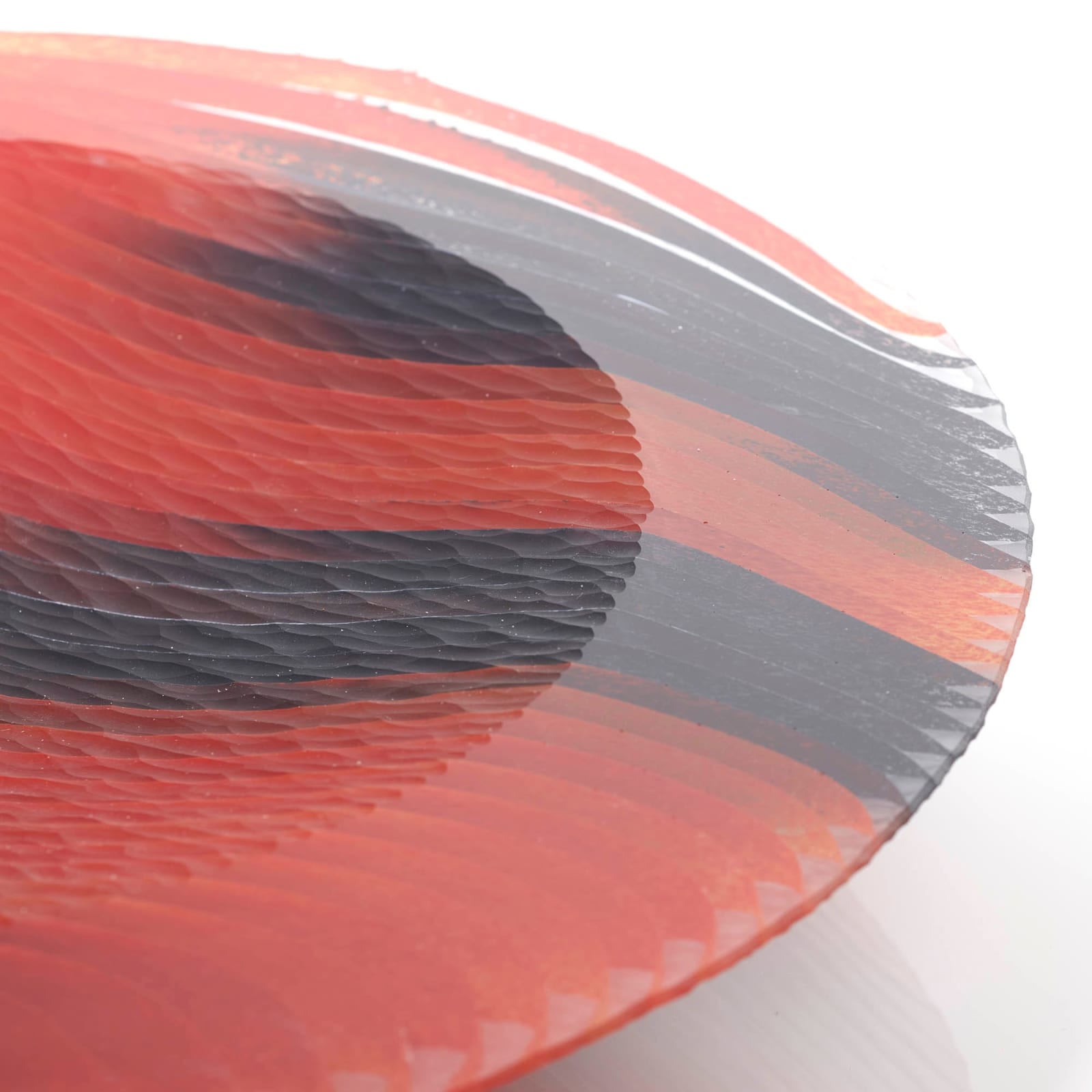 Colin Reid, Colour Saturation; Battuto Vessel in Red and Black, 2020