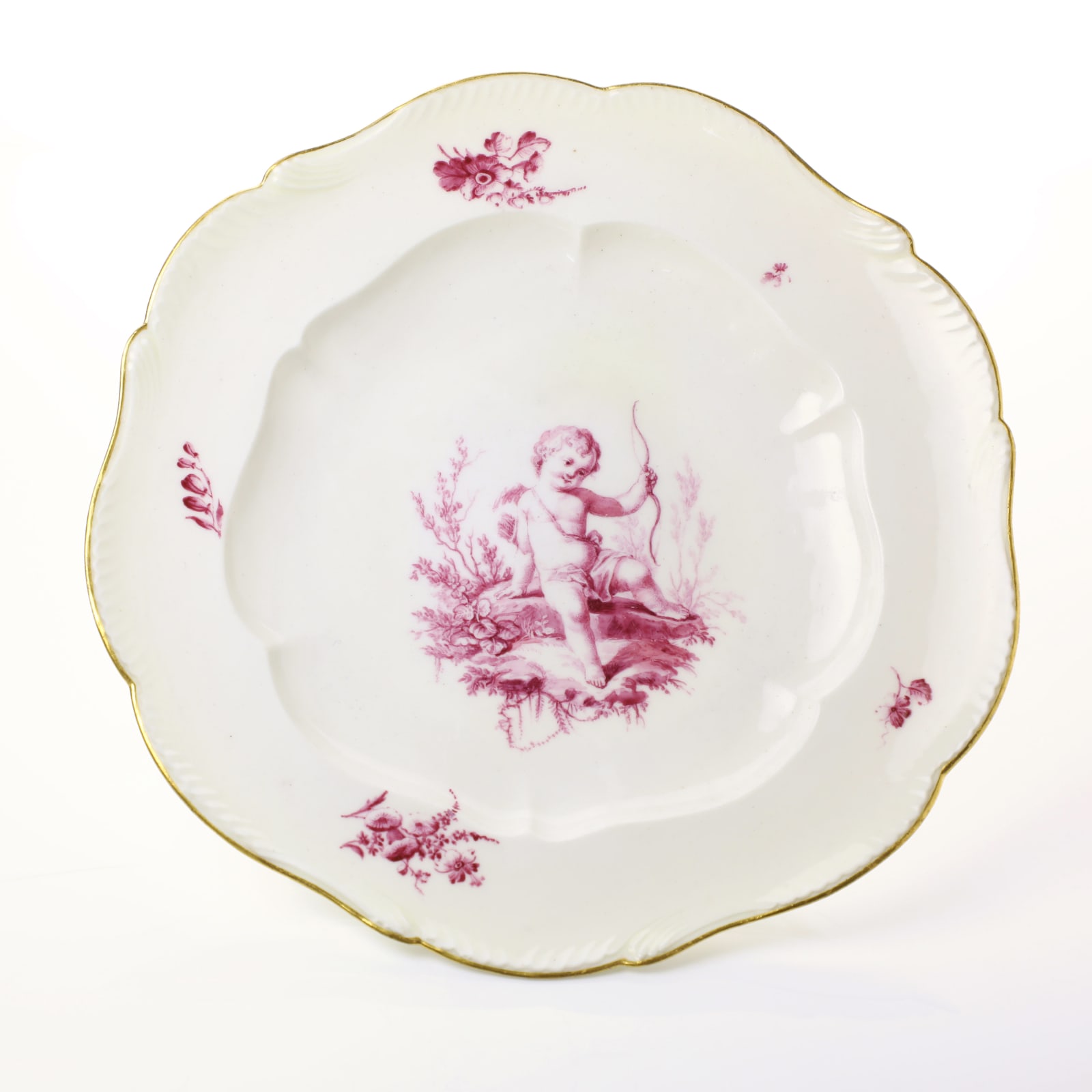 Sèvres Porcelain, A Soft-Paste Vincennes Porcelain Plate, circa 1754