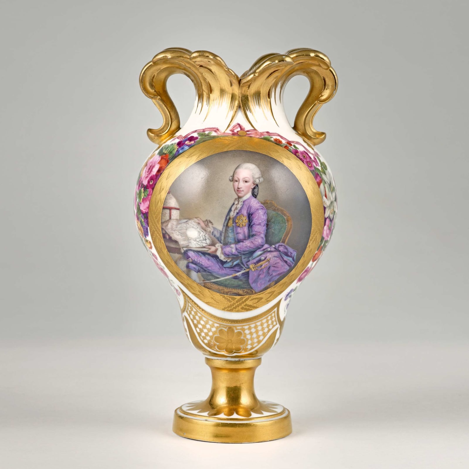 Sèvres Porcelain, A Sèvres Portait Vase, 1777-78
