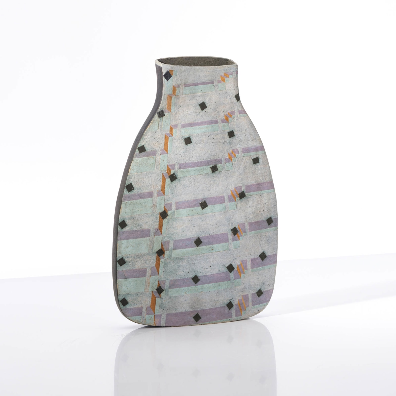 Elizabeth Fritsch, Piano Pot with Counterpoint, Black Diamonds, 1978