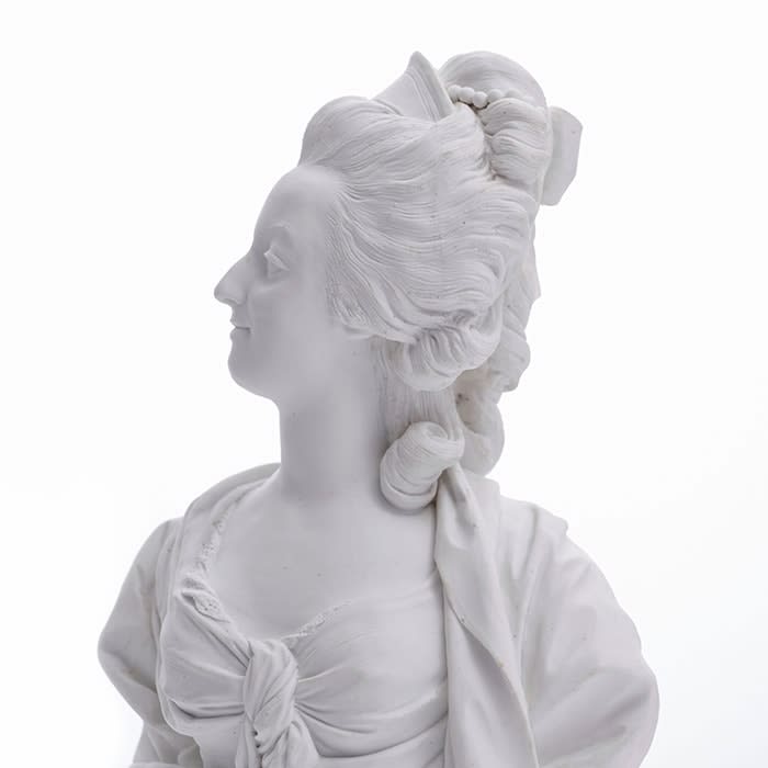 Sèvres Porcelain, A Pair of Hard-Paste Sèvres Porcelain Busts of Louis XVI and Marie-Antoinette, circa 1785