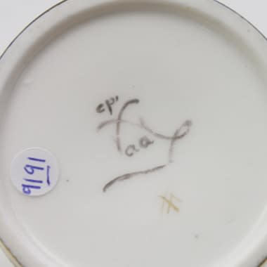 Sèvres Porcelain, A Pair of Sèvres Porcelain Cups and Saucers, 1778