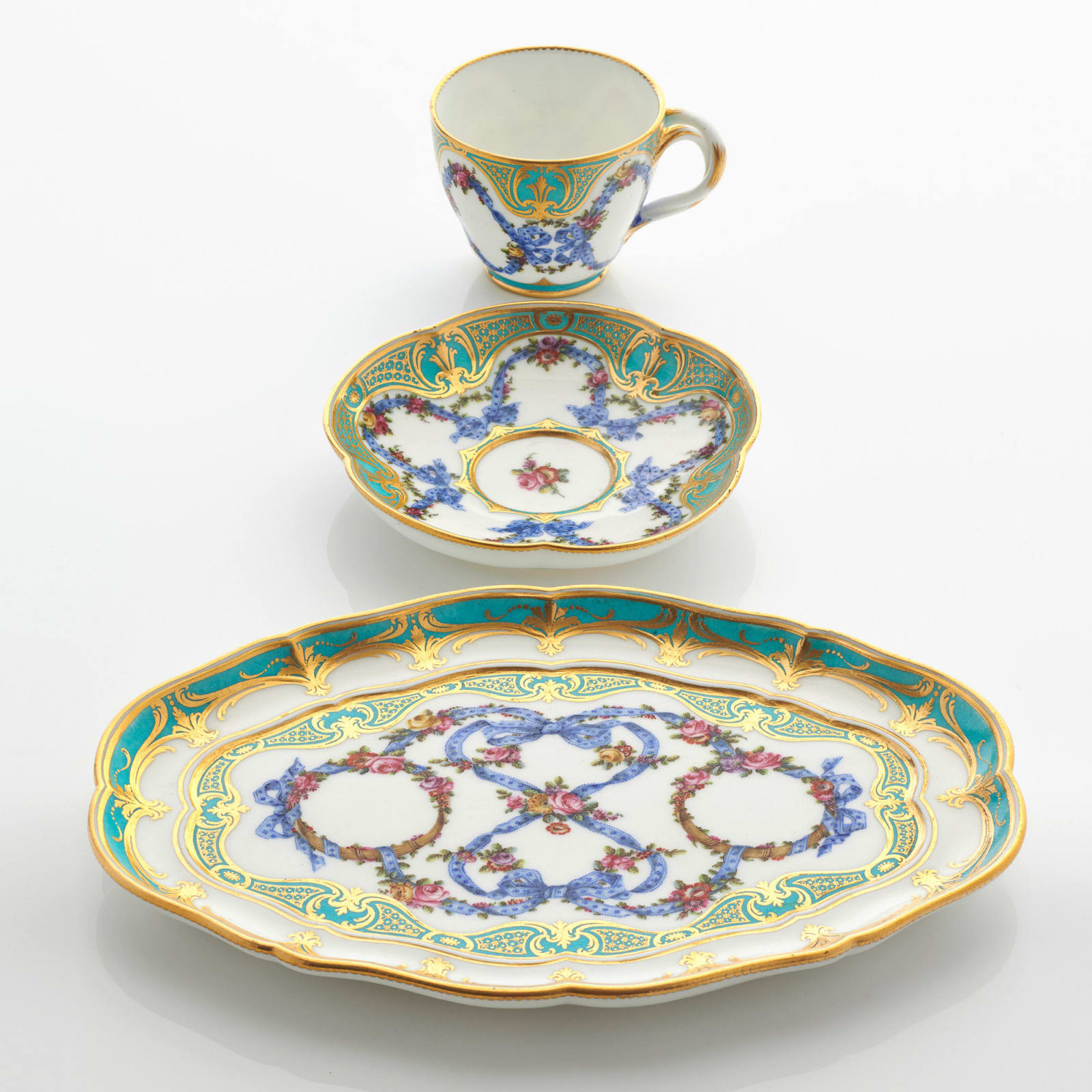 Sèvres Porcelain, A Sèvres Cup & Saucer probably purchased by Louis XV, 1761