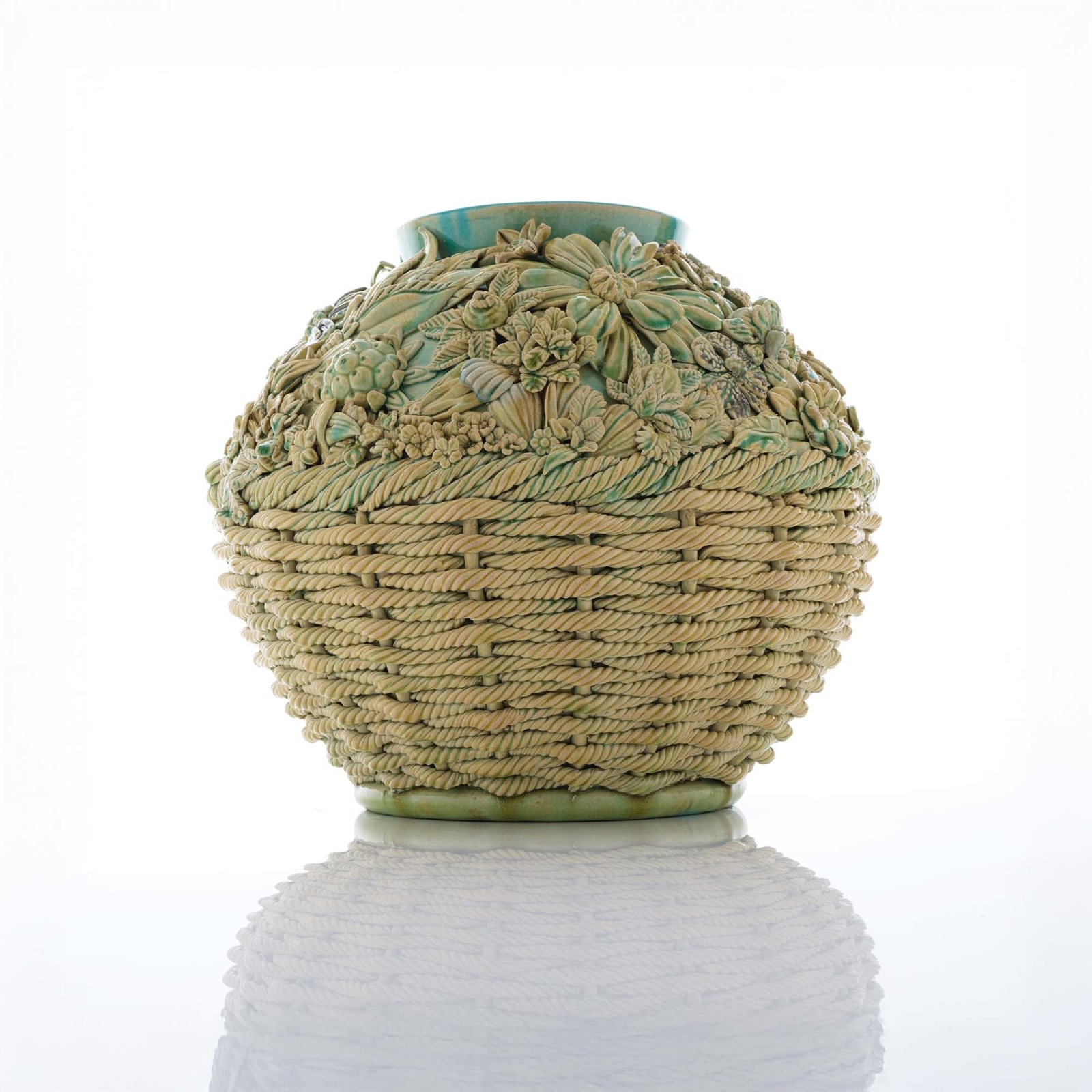 Kate Malone, Basket of Flowers, 2025