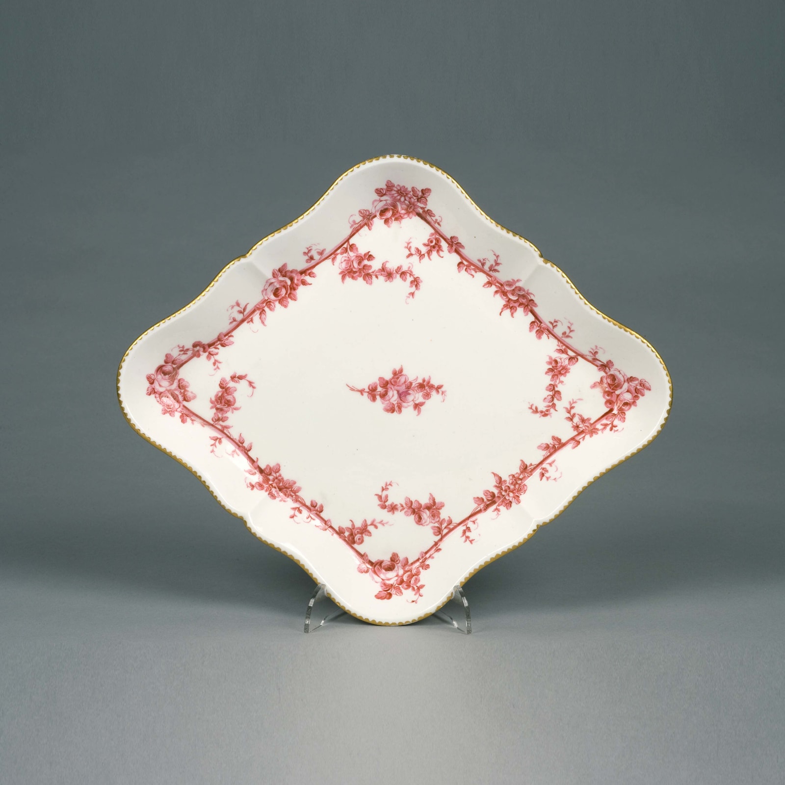 Sèvres Porcelain, A Sèvres Soft Paste Tray, 1764