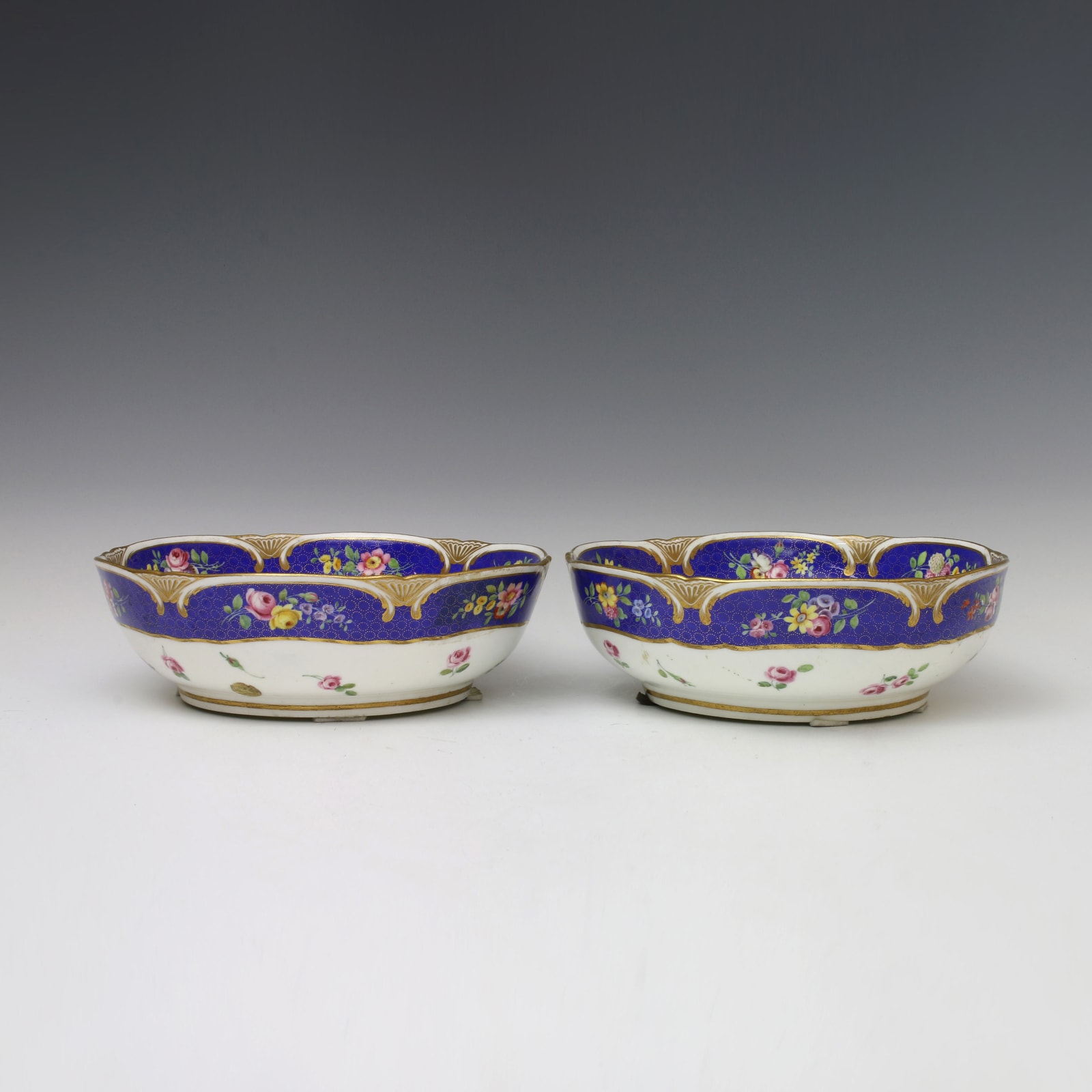 Sèvres Porcelain, A Pair of Soft-Paste Sèvres Porcelain Salad Bowls, 1771