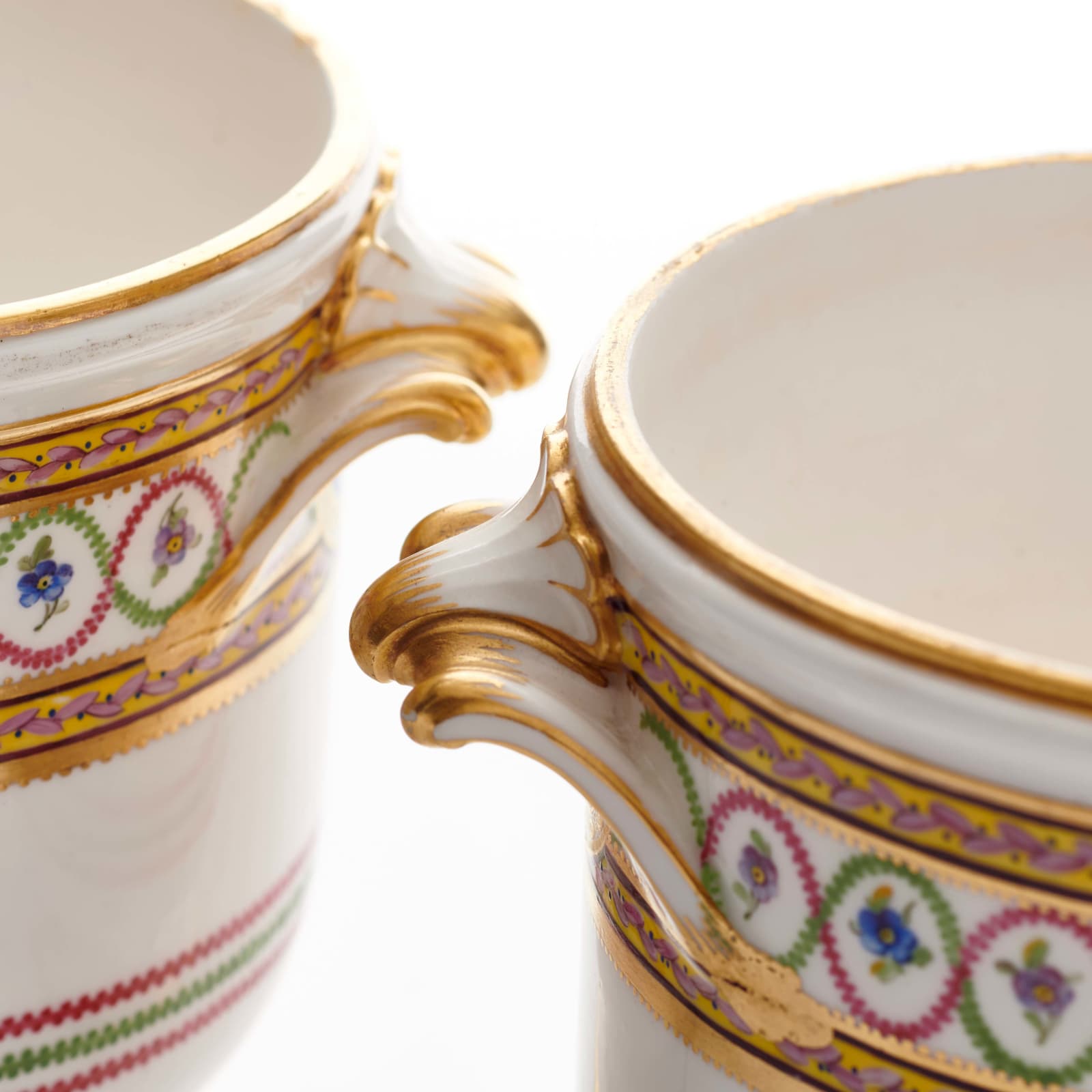 Sèvres Porcelain, A Pair of Sèvres Liqueur Decanter Coolers, 1785