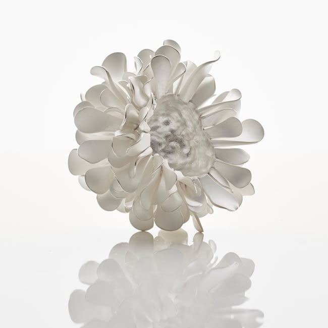 Junko Mori, Silver Organism; Twisted Leaf, 2017