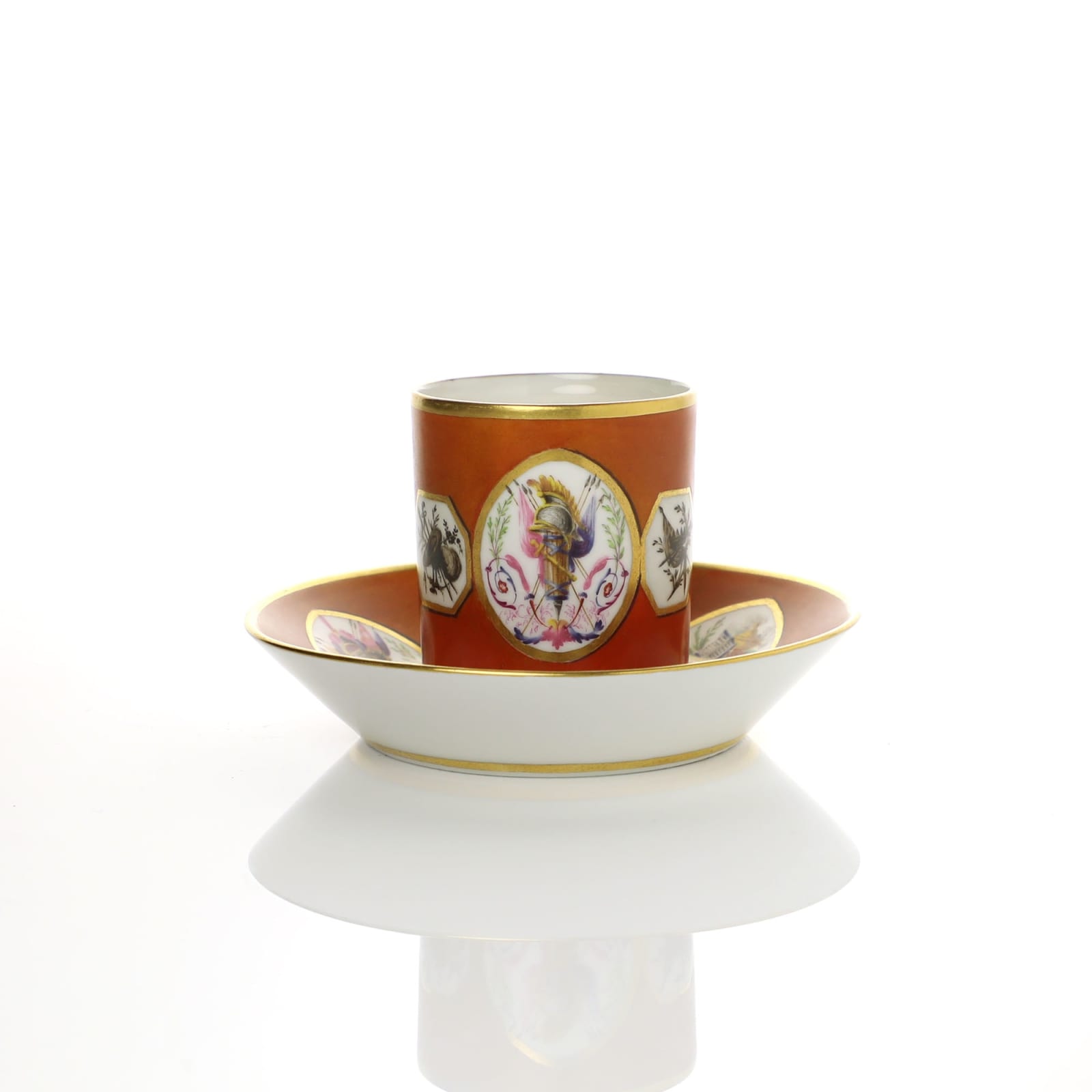 Sèvres Porcelain, A Hard-Paste Sèvres Porcelain Cup & Saucer, 1789