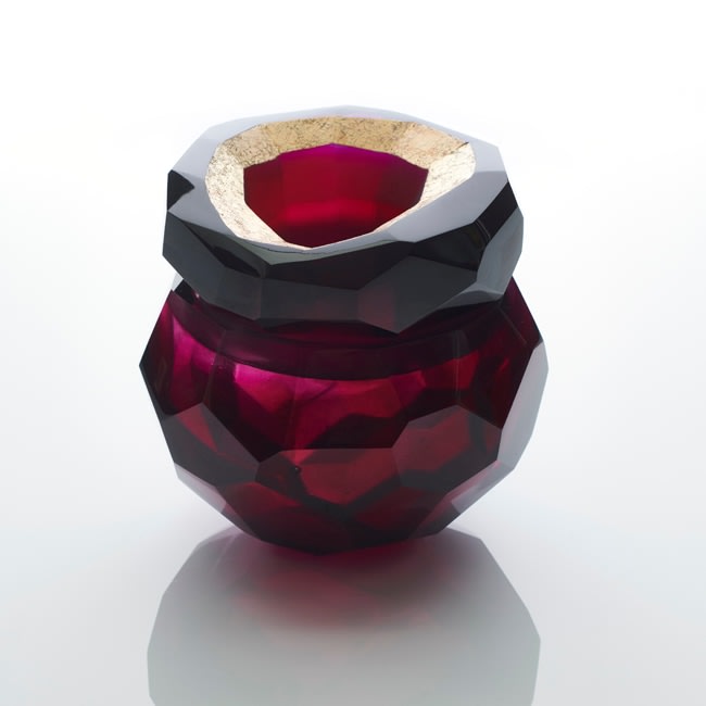 Angela Jarman, Plum Faceted Geode, 2018