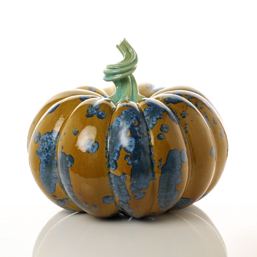 Kate Malone, A Big Honey Blue Pumpkin, 2019
