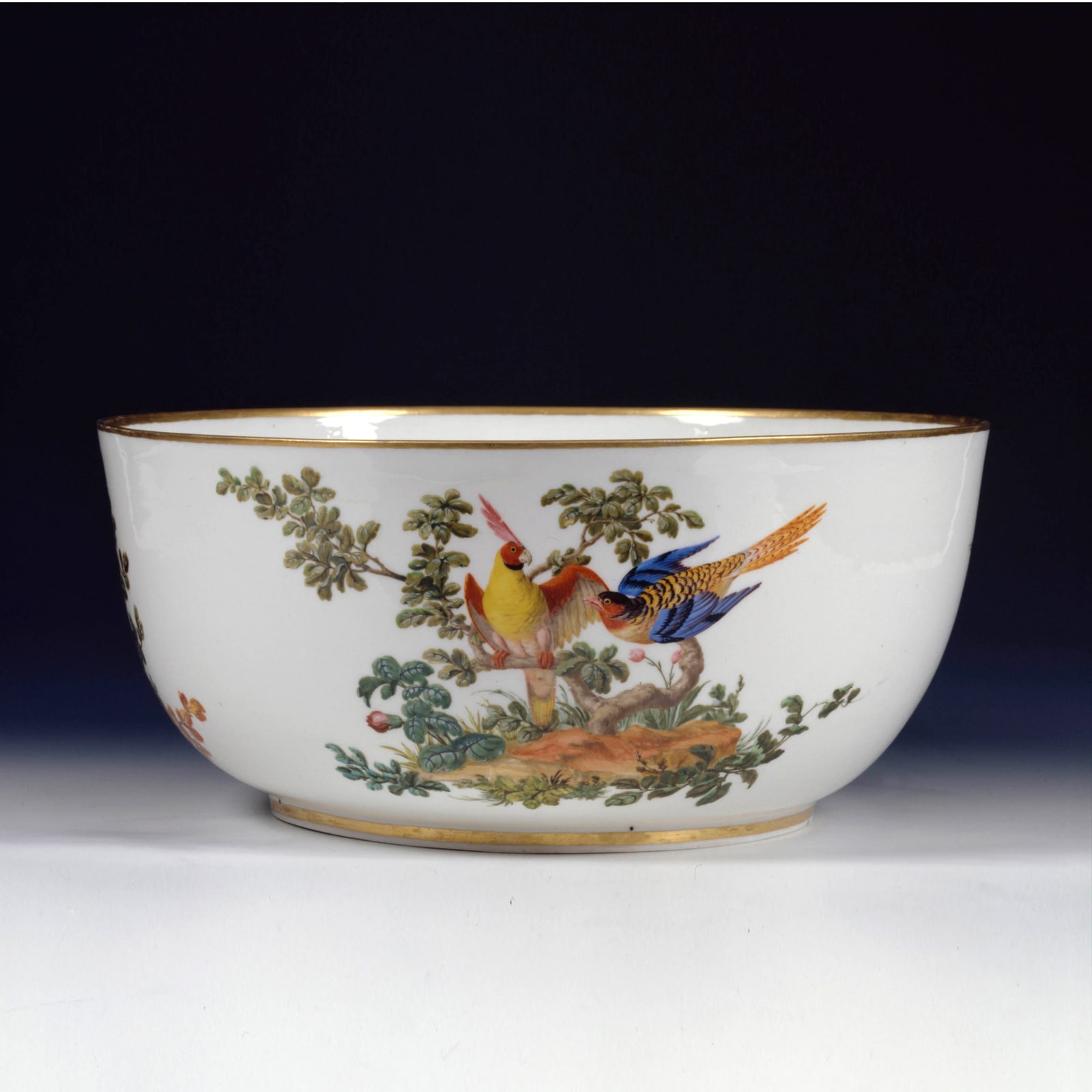 Sèvres Porcelain, A Very Fine and Rare Sèvres Porcelain Punch Bowl, circa 1765-70