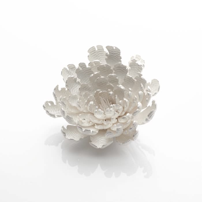 Junko Mori, Silver Organism; Tulip Rococo, 2022