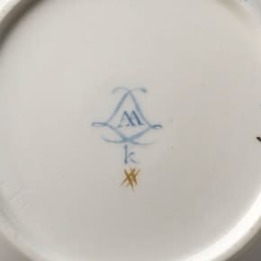 Sèvres Porcelain, A Very Fine Sèvres Cup & Saucer painted by Dodin, 1778