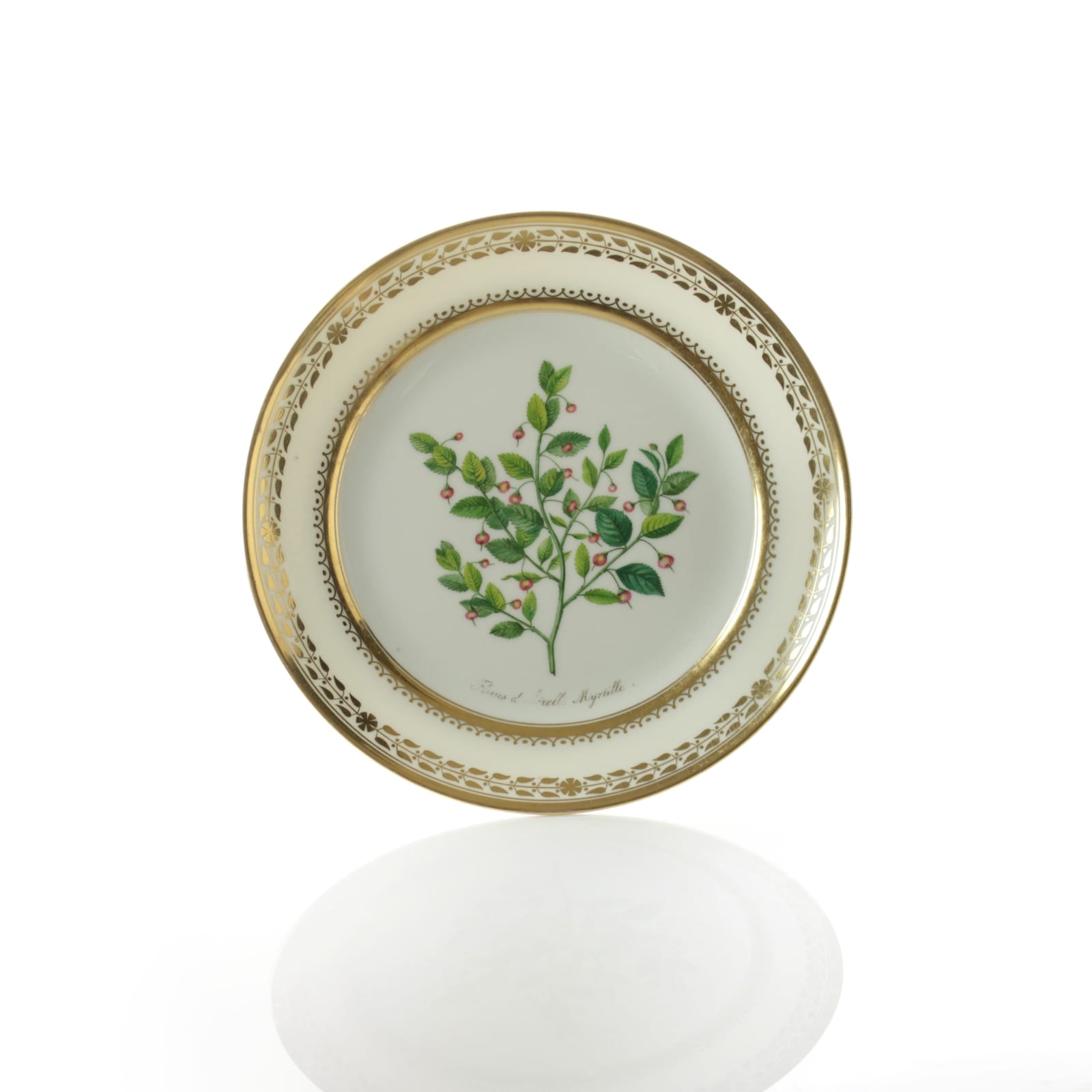 Sèvres Porcelain, 21 Sèvres Plates from the Service des Plantes Comestibles, 1817 & 1825