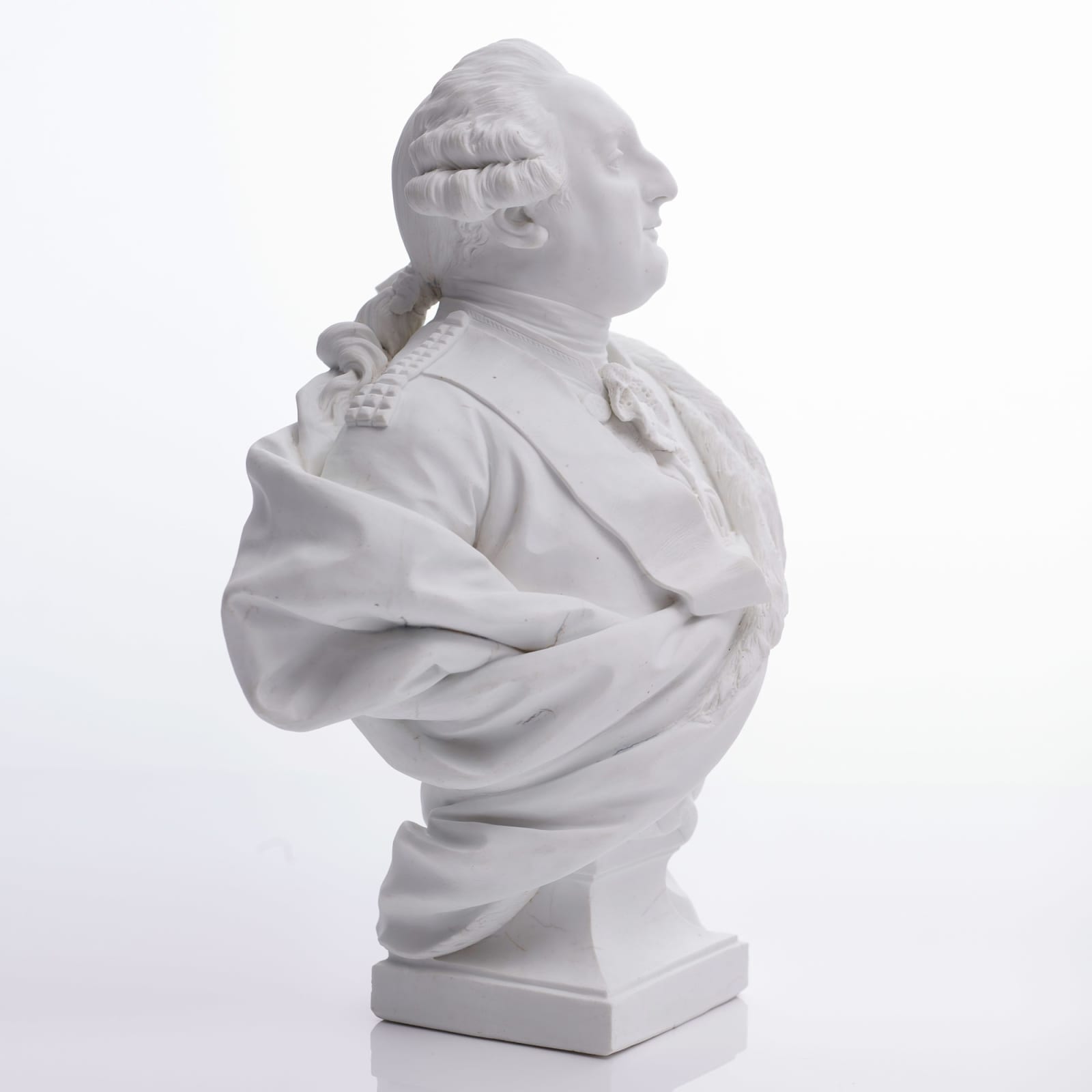 Sèvres Porcelain, A Pair of Hard-Paste Sèvres Porcelain Busts of Louis XVI and Marie-Antoinette, circa 1785